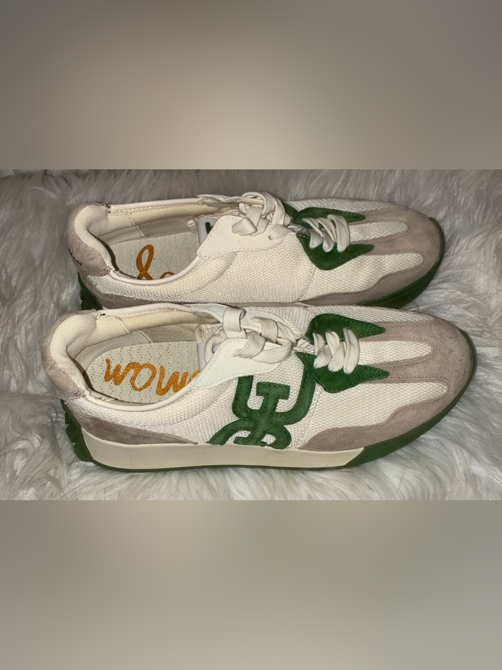 New Sam Edelman Langley Color Block Suede Mesh Signature Logo Retro Sneakers 7.5 - Picture 9 of 15
